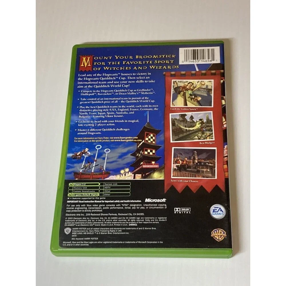 Microsoft Xbox CIB Harry Potter: Quidditch World Cup